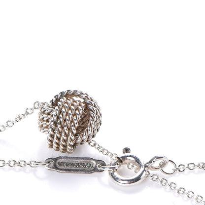 Tiffany Sterling Silver Twist Knot Pendant Necklace 4 of 6
