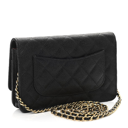 Chanel Caviar Quilted Wallet On Chain WOC Black 3 of 12