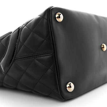 Chanel Calfskin Quilted Large Cambon Tote Black 9 of 16