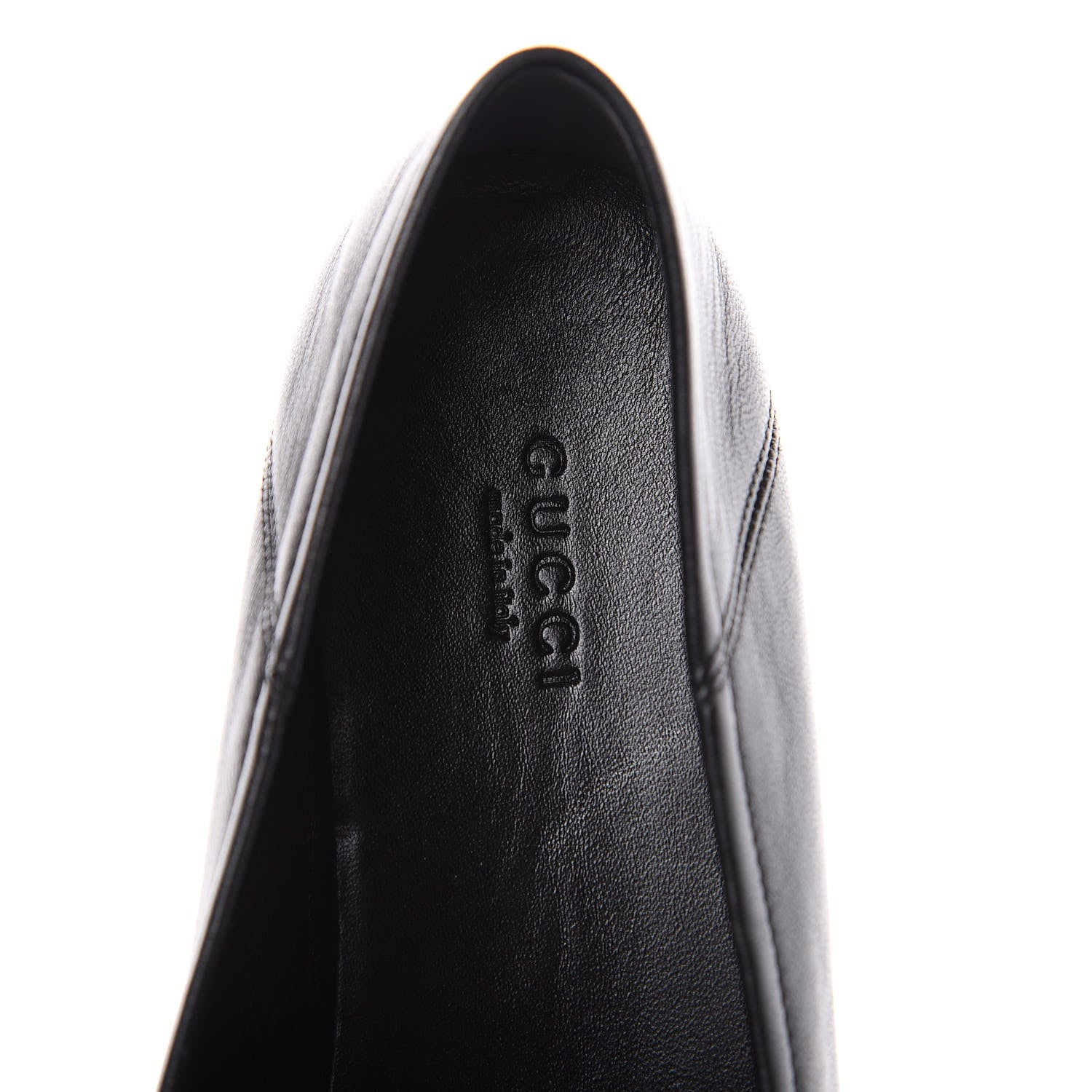 Gucci Lambskin Womens Brixton Horsebit Loafers 39 Black 6 of 10