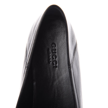 Gucci Lambskin Womens Brixton Horsebit Loafers 39 Black 6 of 10
