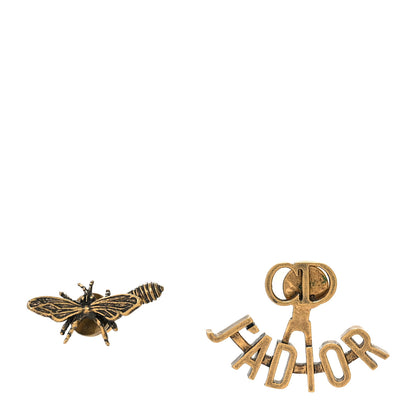 Christian Dior Metal J'Adior Earrings Aged Gold 1 of 4