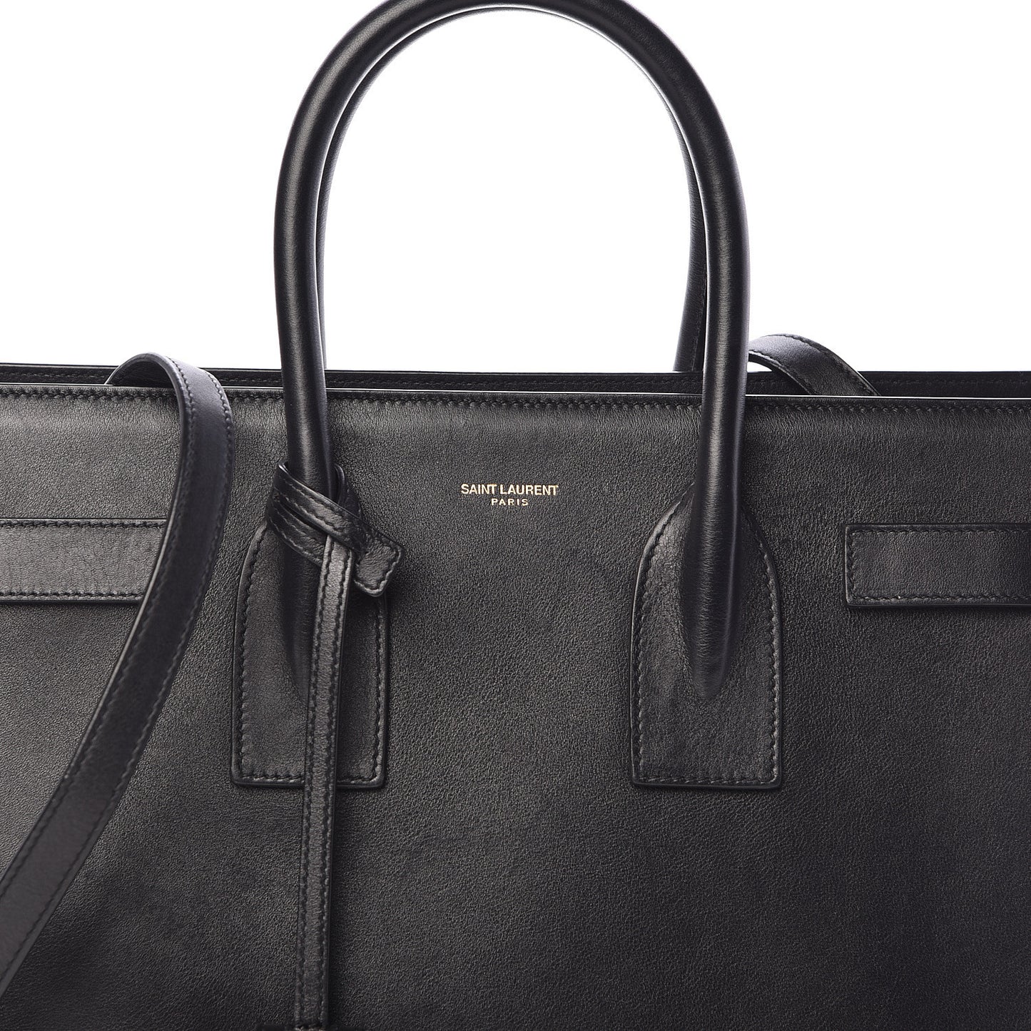 Calfskin Small Sac De Jour Black