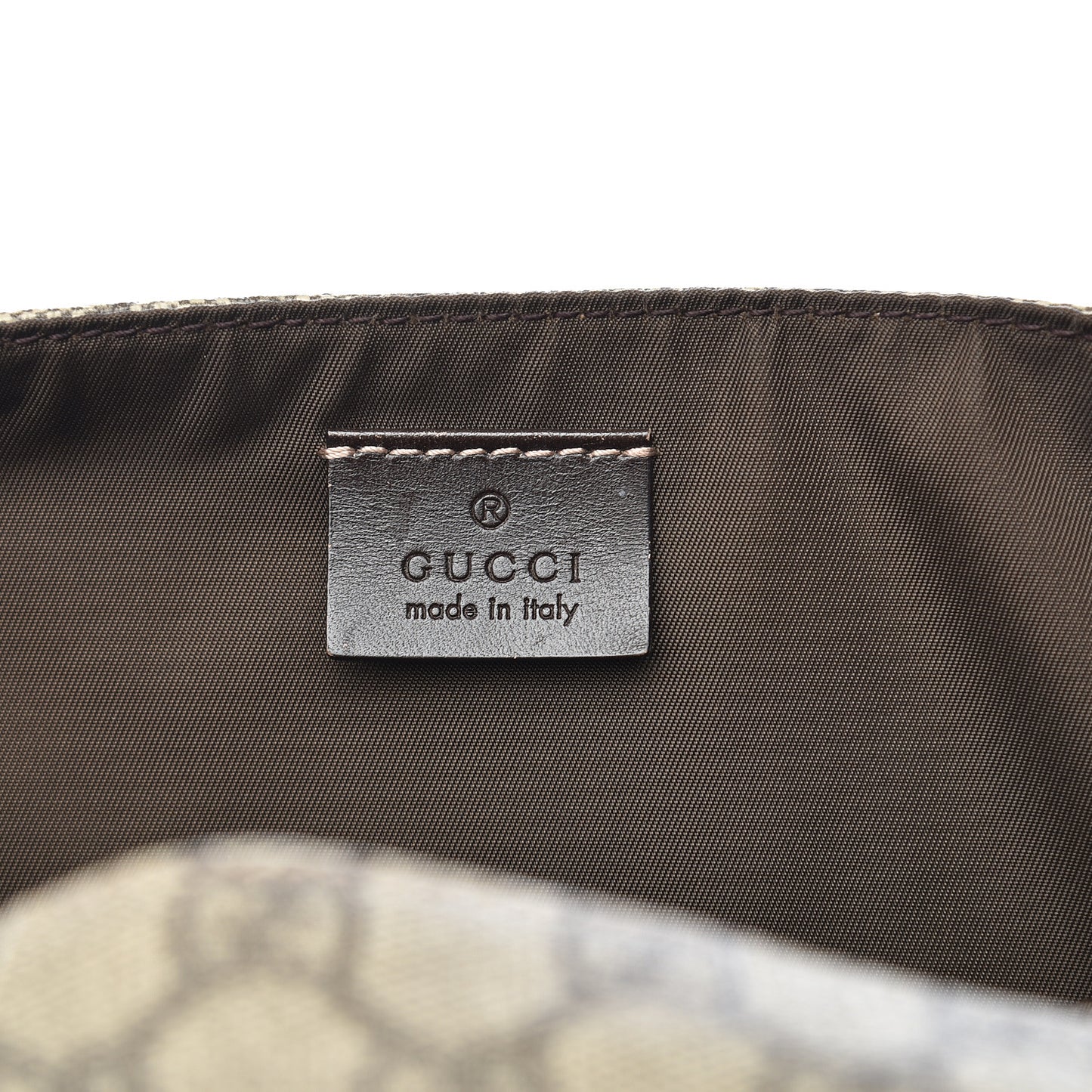 GG Plus Monogram Messenger Diaper Bag Dark Brown