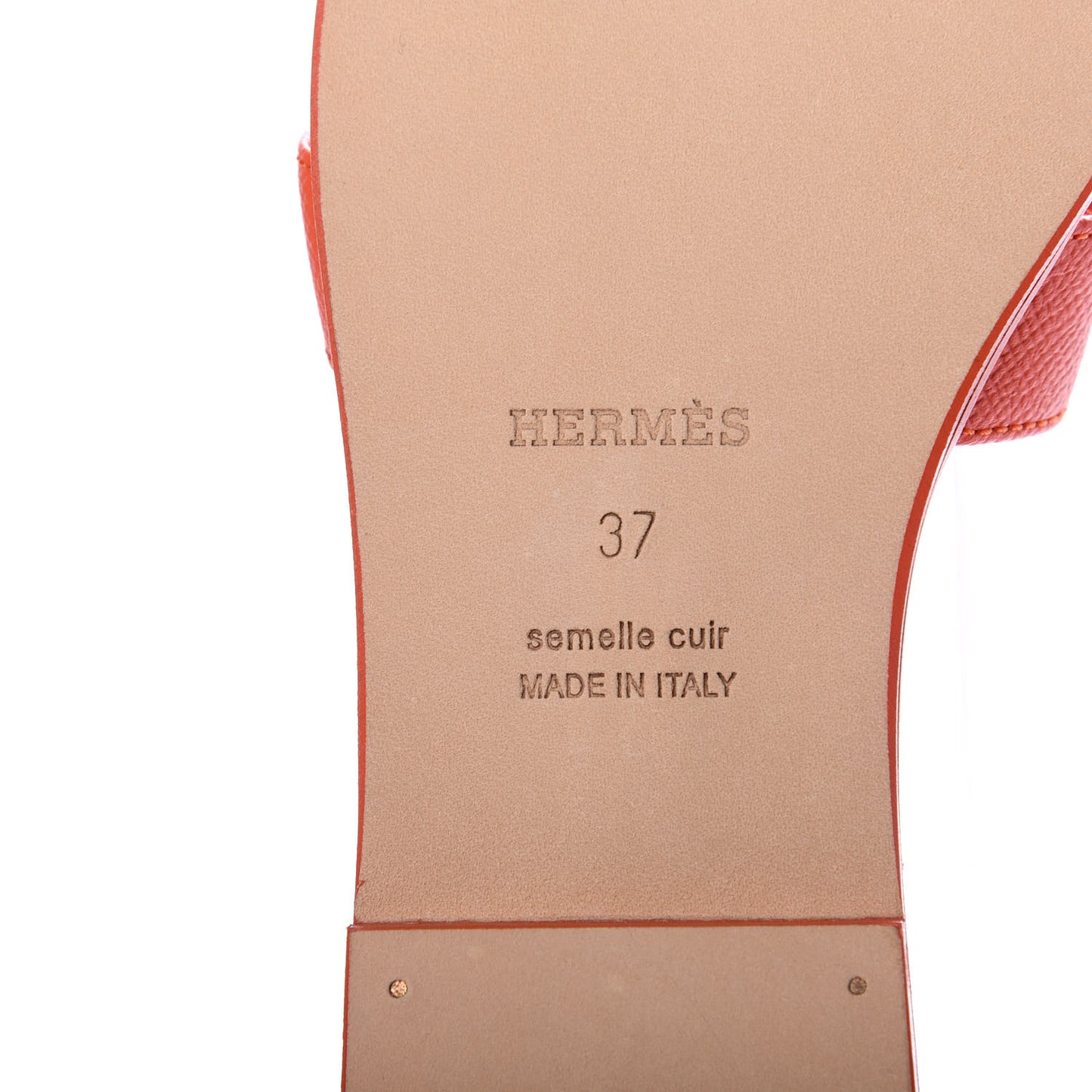 Epsom Oran Sandals 37 Orange Poppy