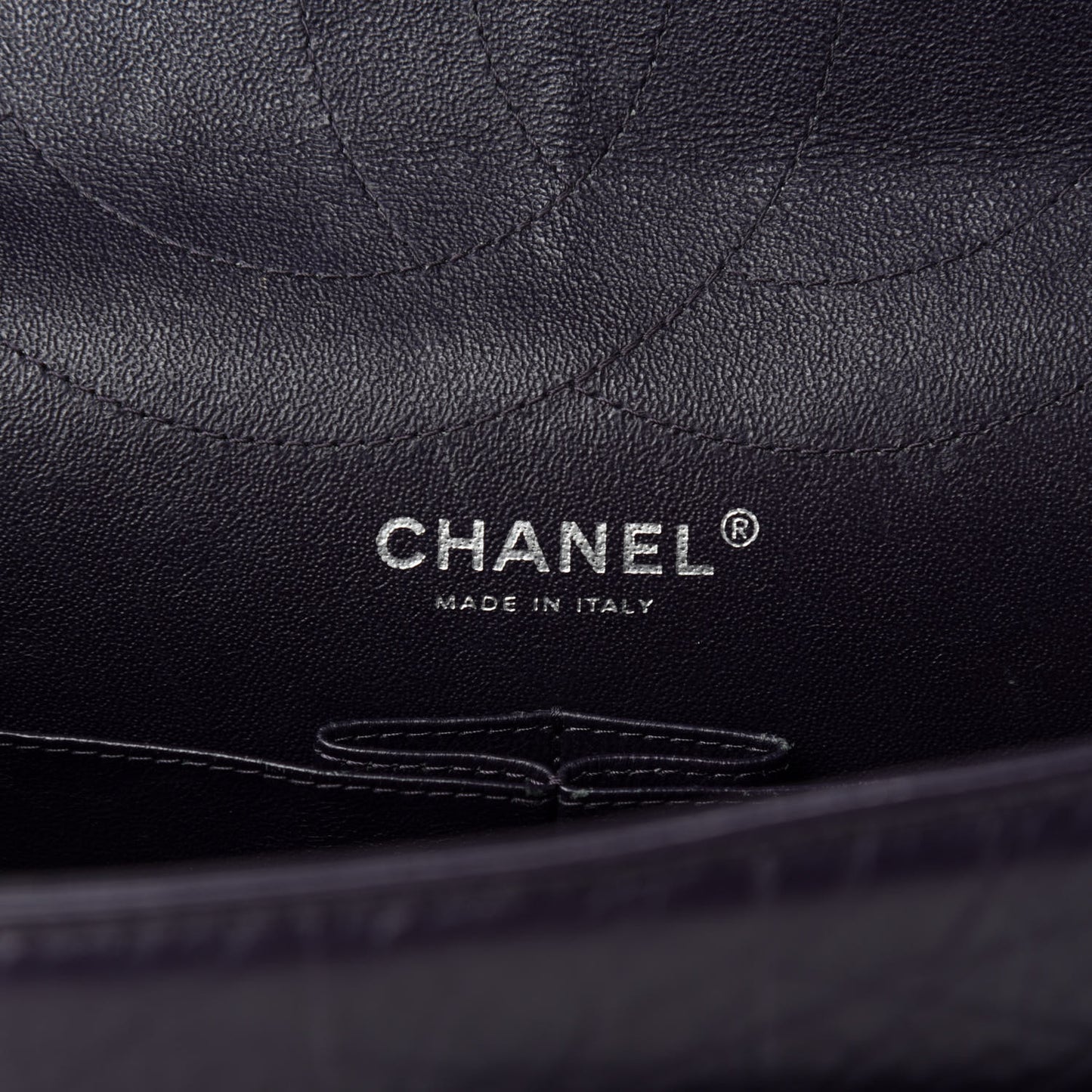 Aged Calfskin Quilted 2.55 Reissue 227 Flap Dark Purple