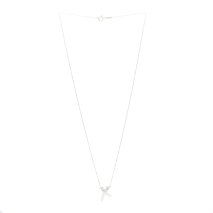 Tiffany Sterling Silver Paloma Picasso Graffiti X Pendant Necklace 3 of 5