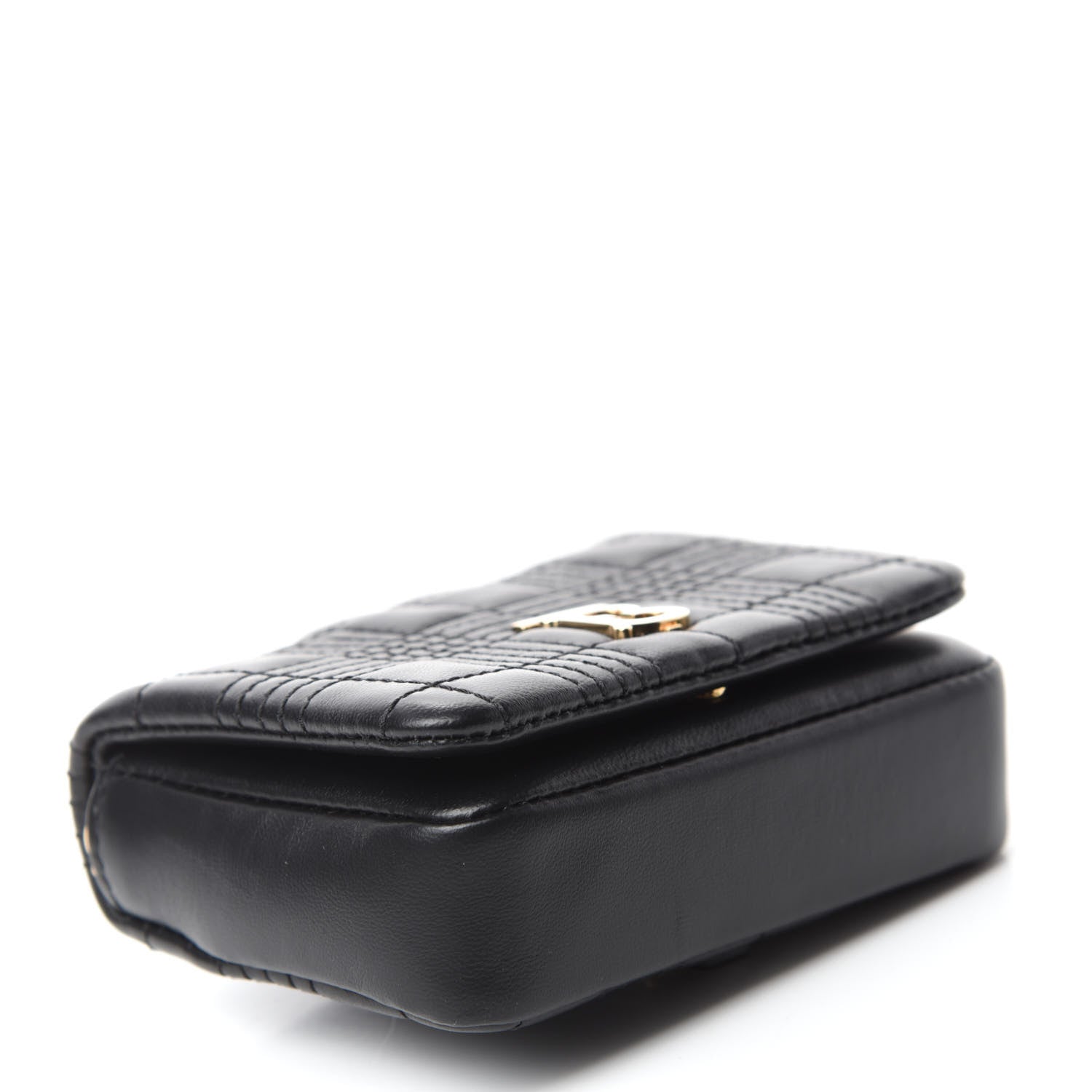 Burberry Lambskin Quilted Micro Lola Bag Black 4 of 9