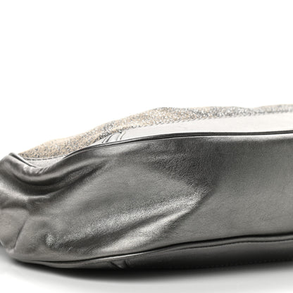 Burberry Shimmer Check Fairby Hobo Pewter 1 of 11