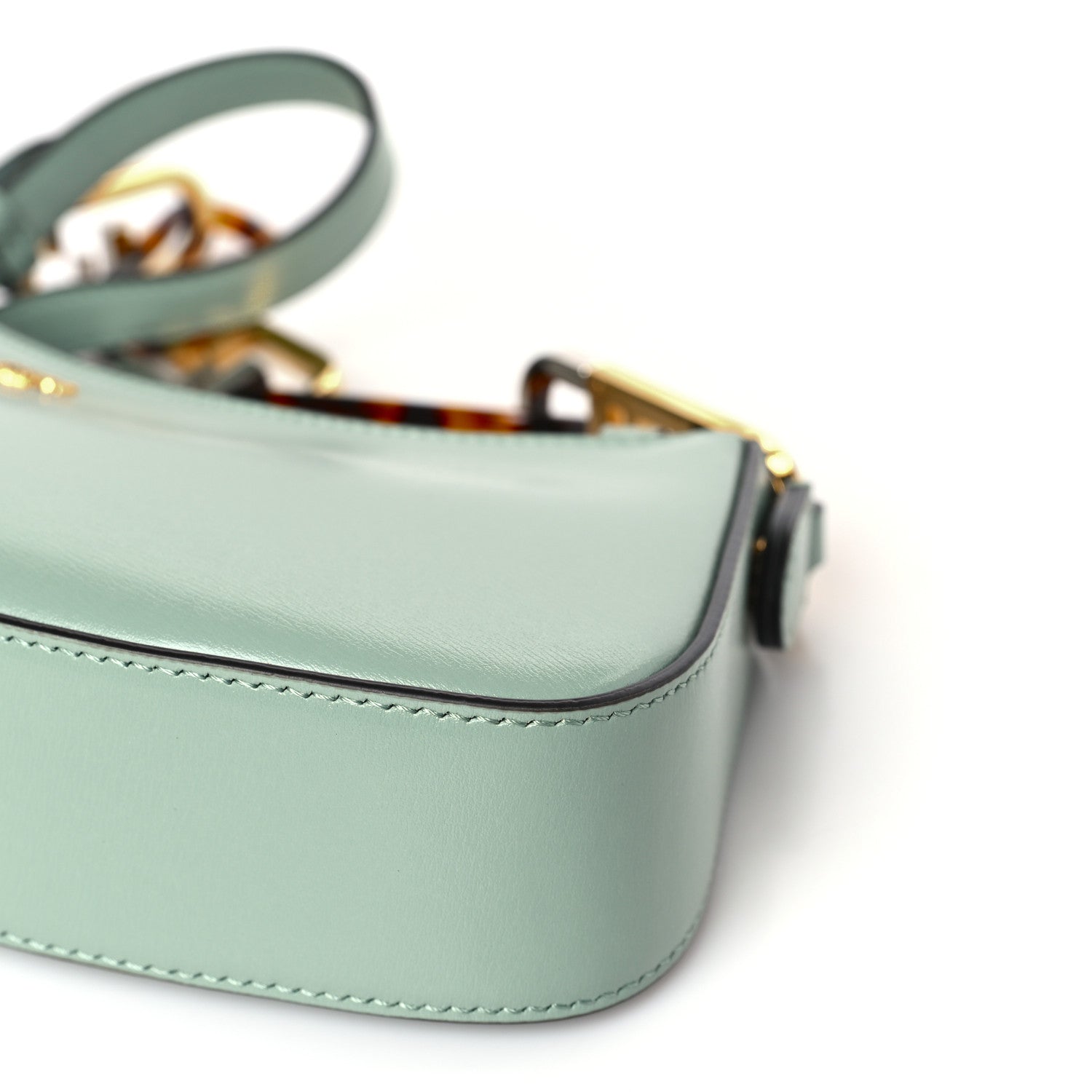 Fendi Vitello Palmellato Fendi O'Lock Swing Menta 9 of 9