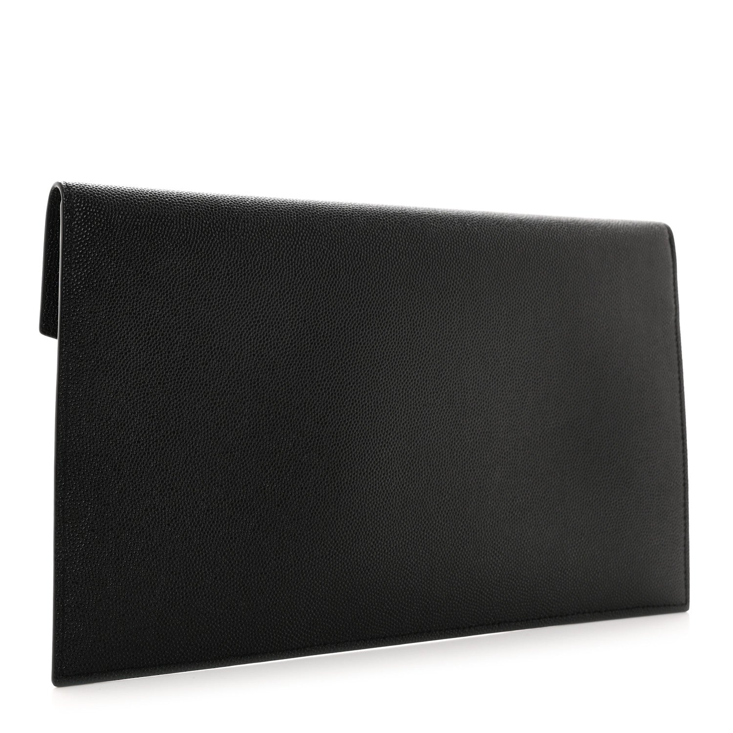 Saint Laurent Grain De Poudre Monogram Uptown Pouch Black 3 of 8