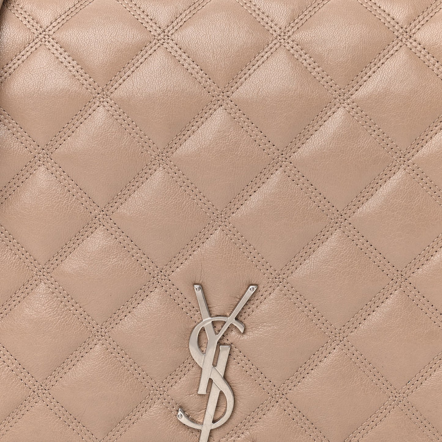 Lambskin Quilted Small Becky Chain Bag Gold Sand
