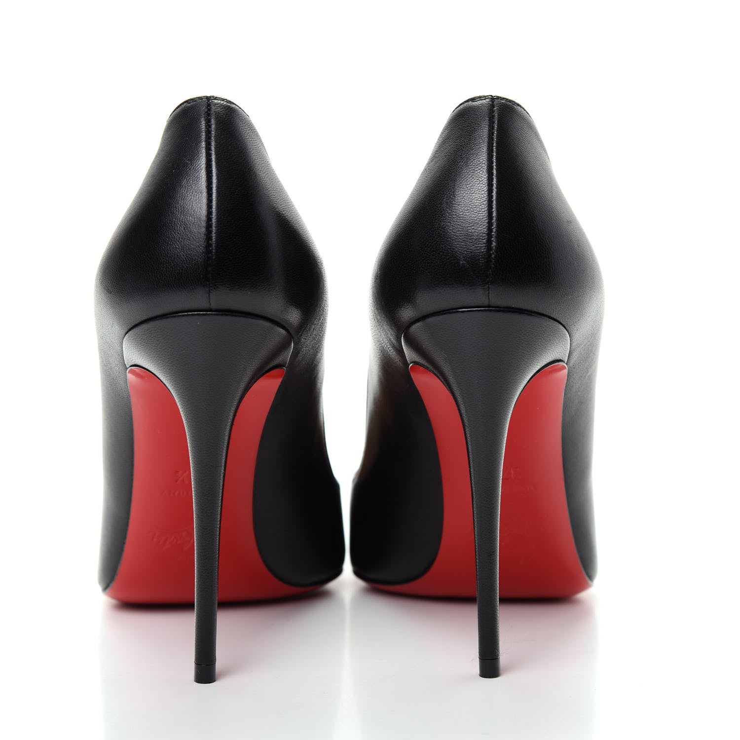 Christian Louboutin Shiny Nappa Pigalle Follies 100 Pumps 37.5 Black 7 of 9