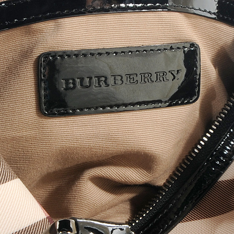 Burberry Nova Check Chester Bowling Bag Black 5 of 7