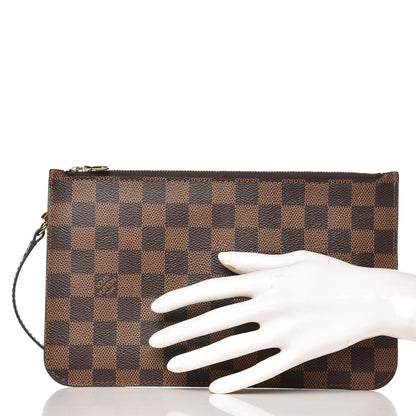 Louis Vuitton Damier Ebene Neverfull MM GM Pochette 2 of 9