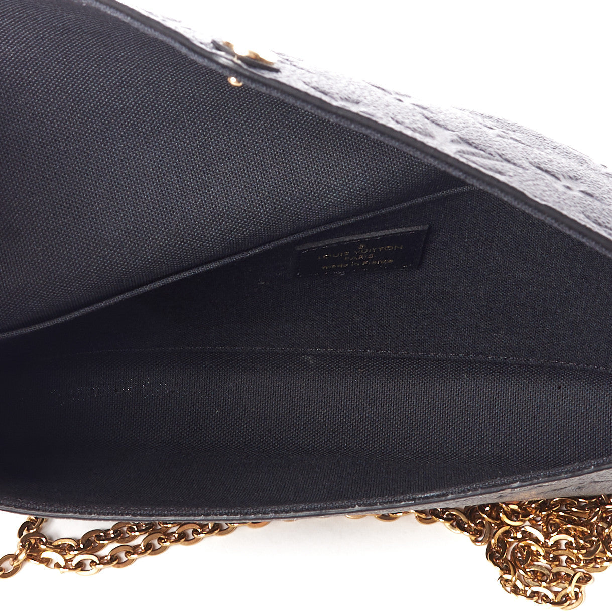 Louis Vuitton Empreinte Pochette Felicie Chain Wallet Black 8 of 9