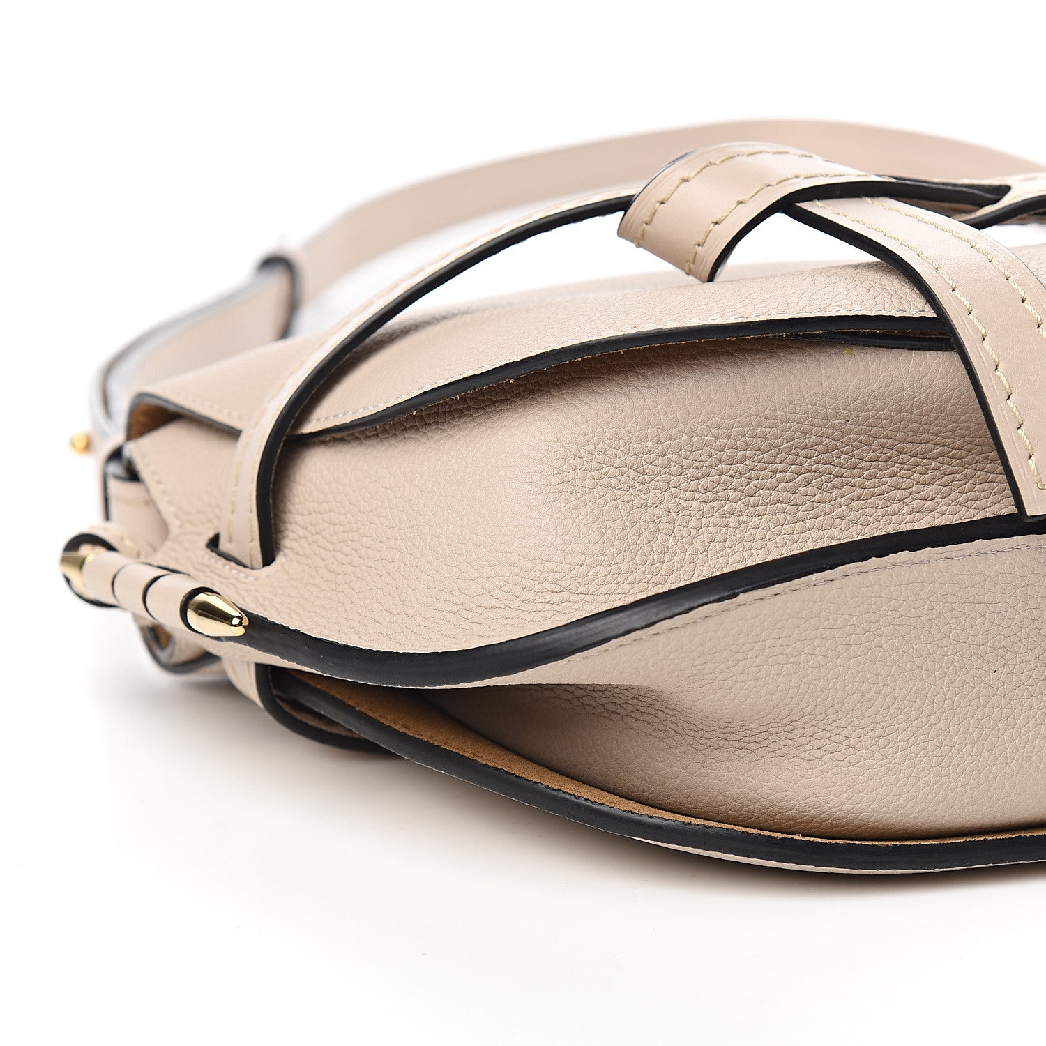 Loewe Grained Calfskin Small Gate Crossbody Bag Light Oat 7 of 9