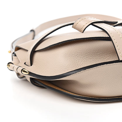 Loewe Grained Calfskin Small Gate Crossbody Bag Light Oat 7 of 9