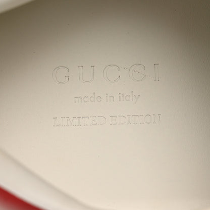 Gucci Calfskin Web Bosco Embroidered Ace Sneakers 38 White 8 of 11