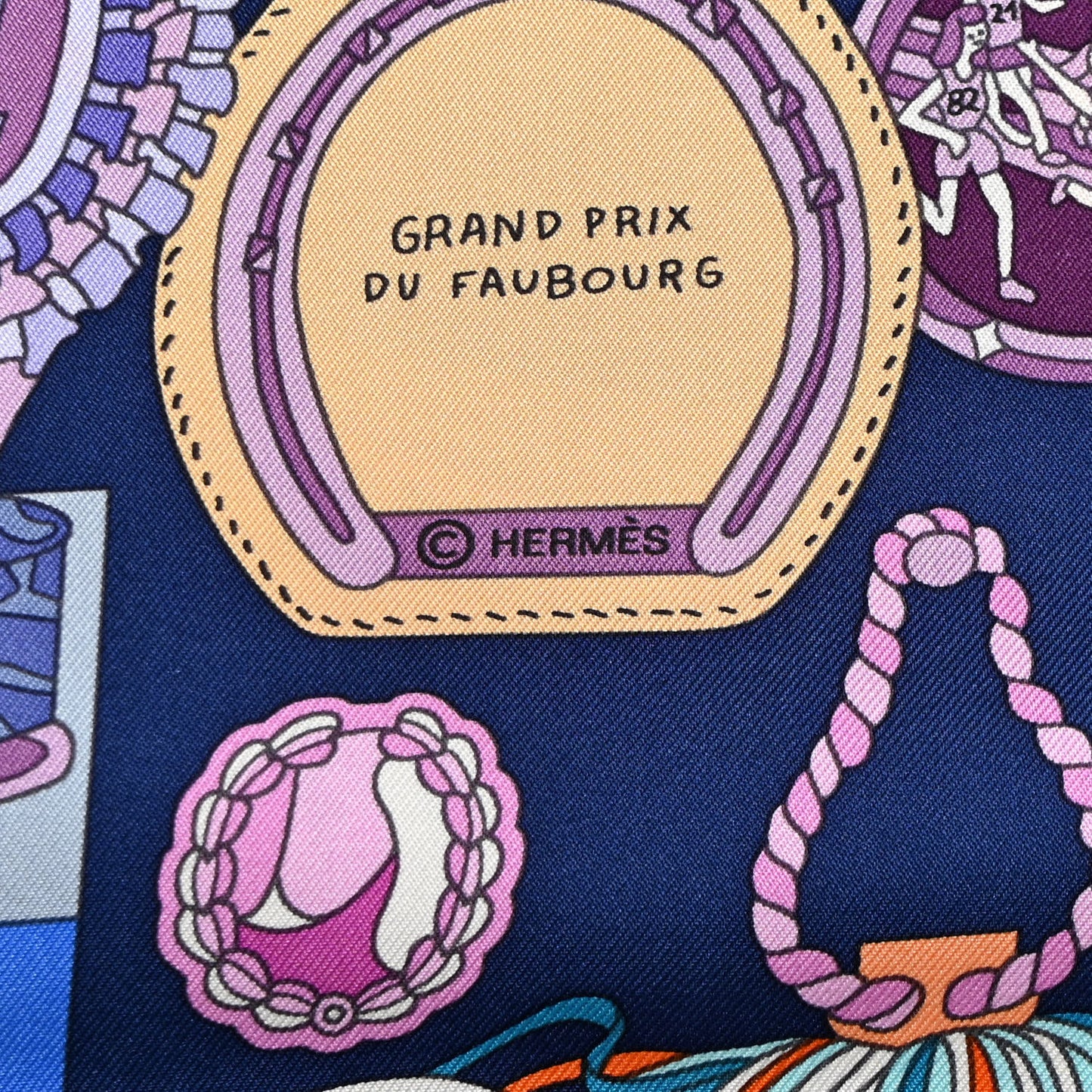 Silk Les Trophees Scarf 90