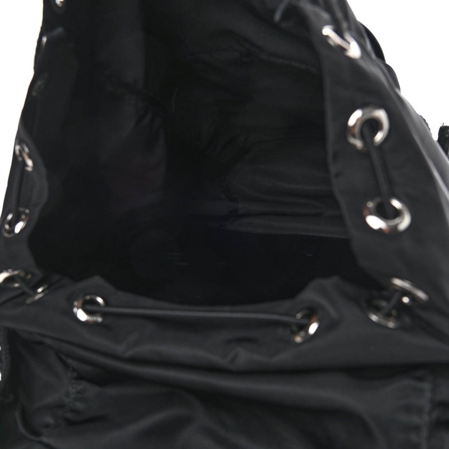 Tessuto Nylon Montagna Double Buckle Backpack Black