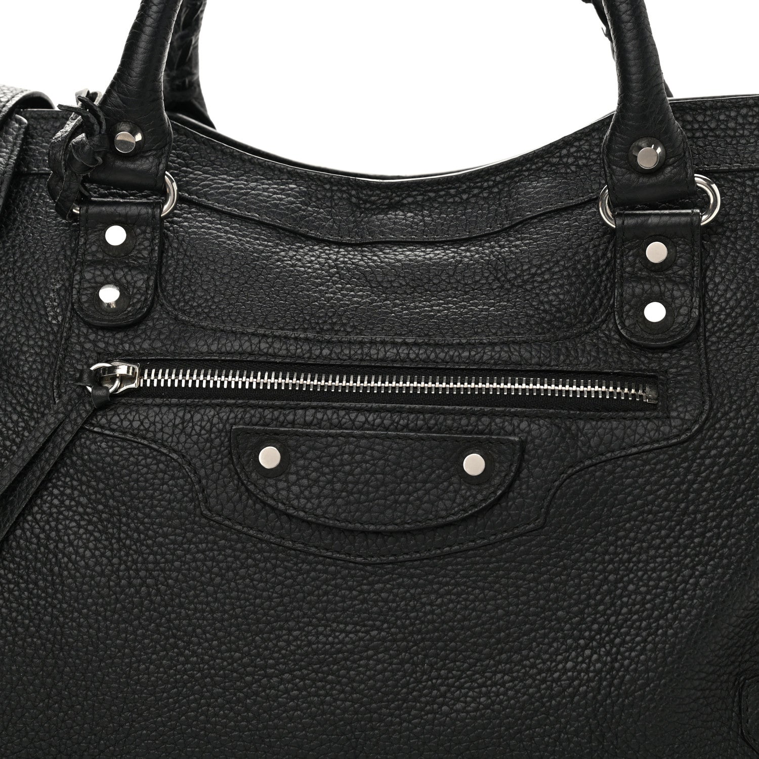 Balenciaga Vibrato Calfskin Classic Silver Hardware City Black 9 of 13