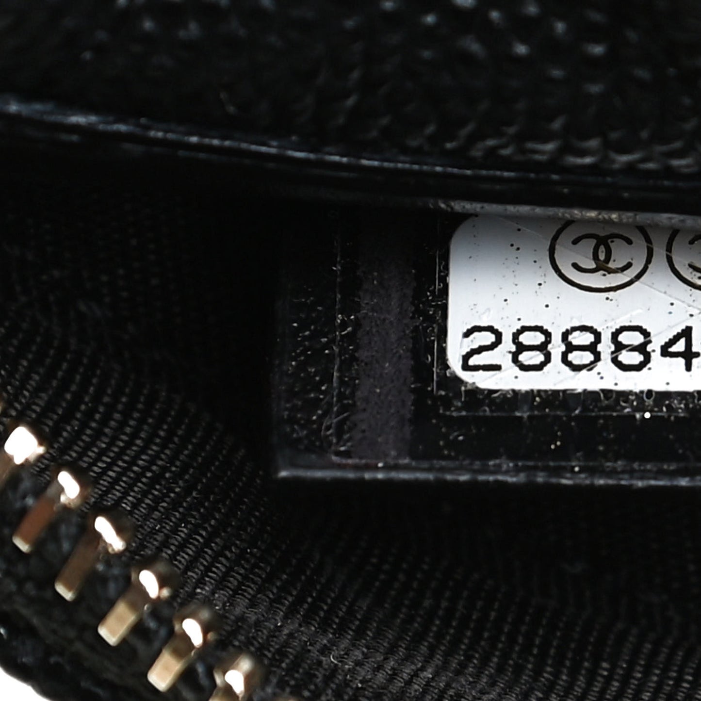 Caviar Quilted Round Filigree Crossbody Black