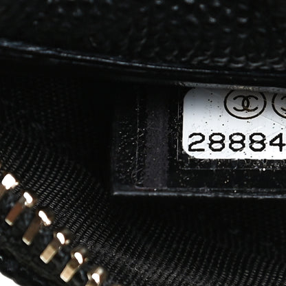 Chanel Caviar Quilted Round Filigree Crossbody Black 7 of 11