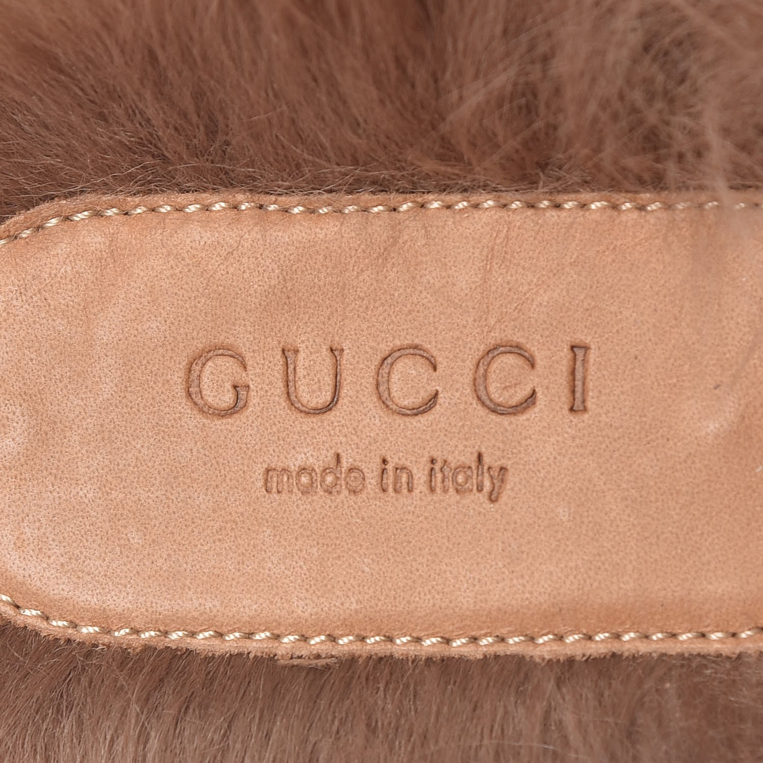 Gucci Calfskin Fur Womens Princetown Slippers 39 Black 7 of 7