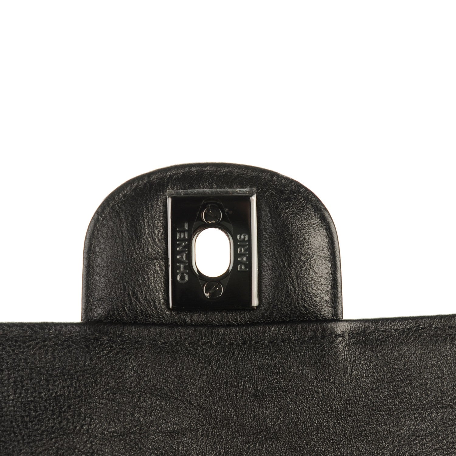 Chanel Crumpled Calfskin Quilted Mini Rectangular Flap So Black 6 of 8