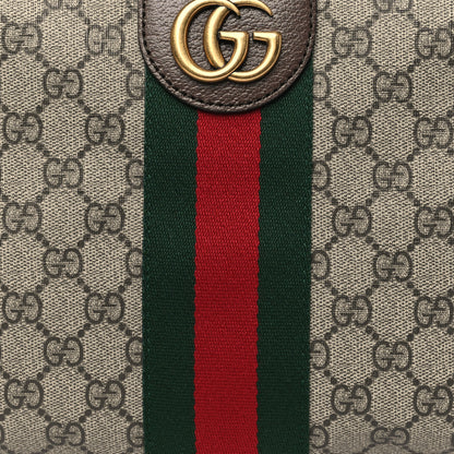 Gucci GG Supreme Monogram Web Small Ophidia Half Moon Hobo Brown 8 of 10