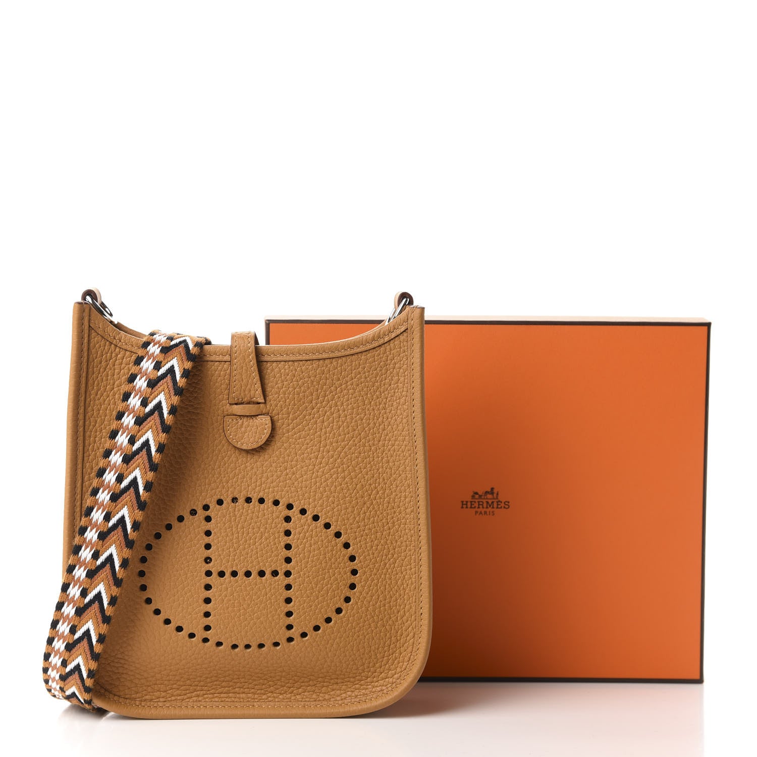 Hermes Taurillon Clemence Allegro Evelyne TPM Sesame 11 of 11