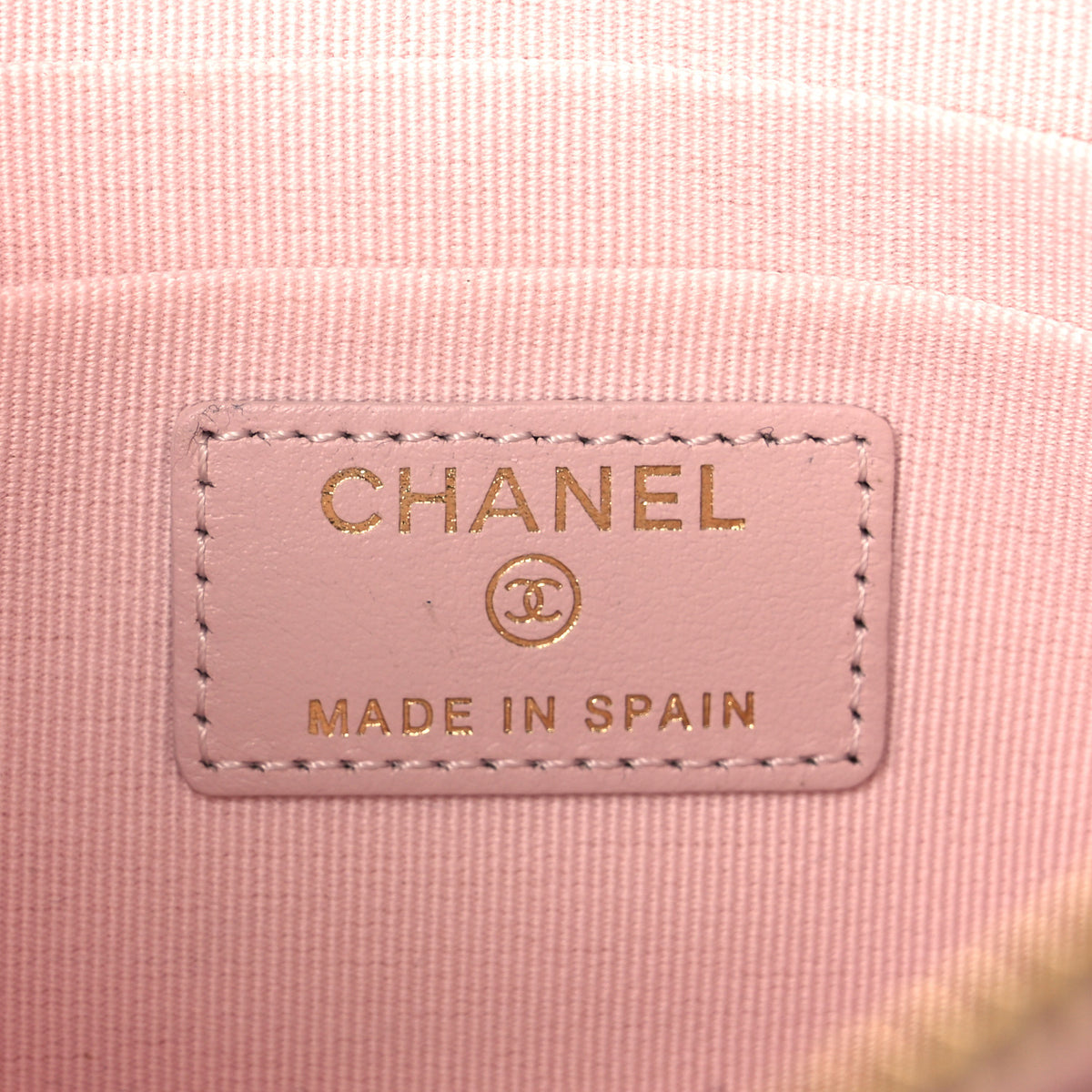 Chanel Caviar Quilted Crystal Enamel Cosmetic Case Light Pink 6 of 8