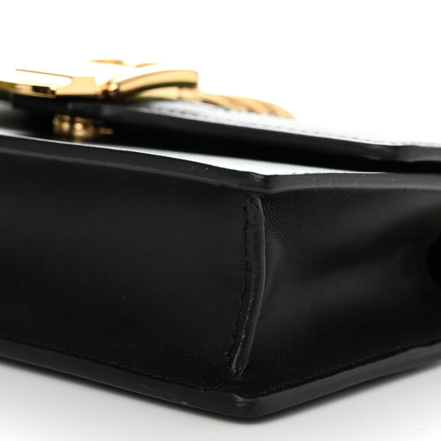 Gucci Calfskin Super Mini Sylvie Chain Shoulder Bag Black 10 of 11