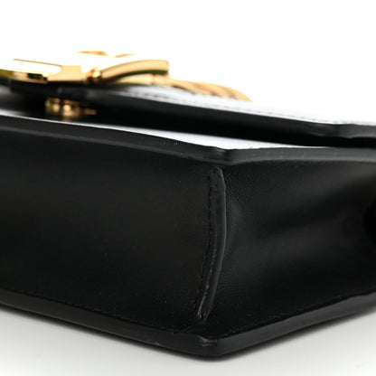 Gucci Calfskin Super Mini Sylvie Chain Shoulder Bag Black 10 of 11