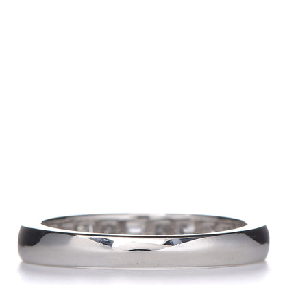 Tiffany Platinum Diamond 3mm Channel-Set Band Ring 56 7.75 3 of 5