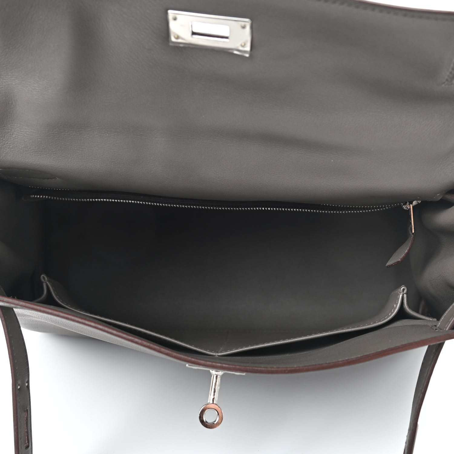 Hermes Swift Kelly Retourne 28 Etain 5 of 12