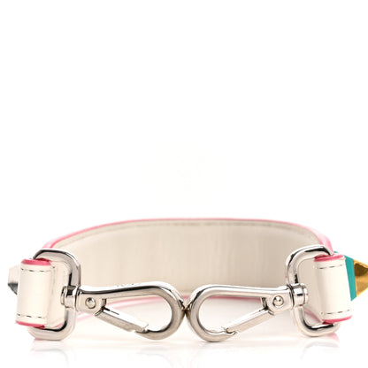 Fendi Vitello Dolce Plexiglass Studded Mini Strap You White Multicolor 3 of 8