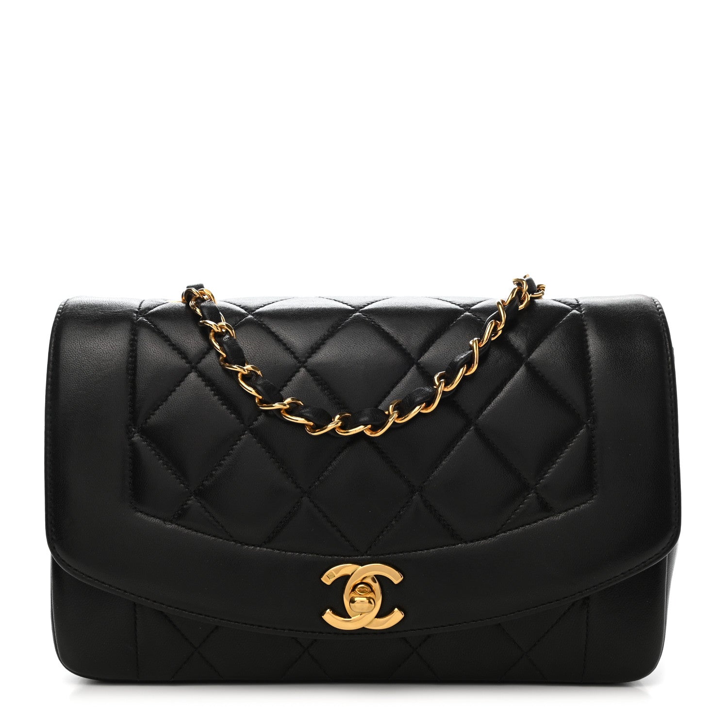 Chanel Lambskin Quilted Small Single Flap Black 1 of 11
