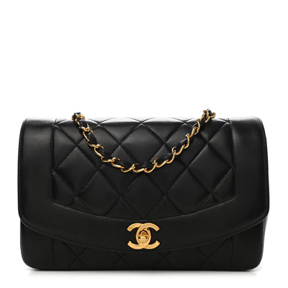 Chanel Lambskin Quilted Small Single Flap Black 1 of 11