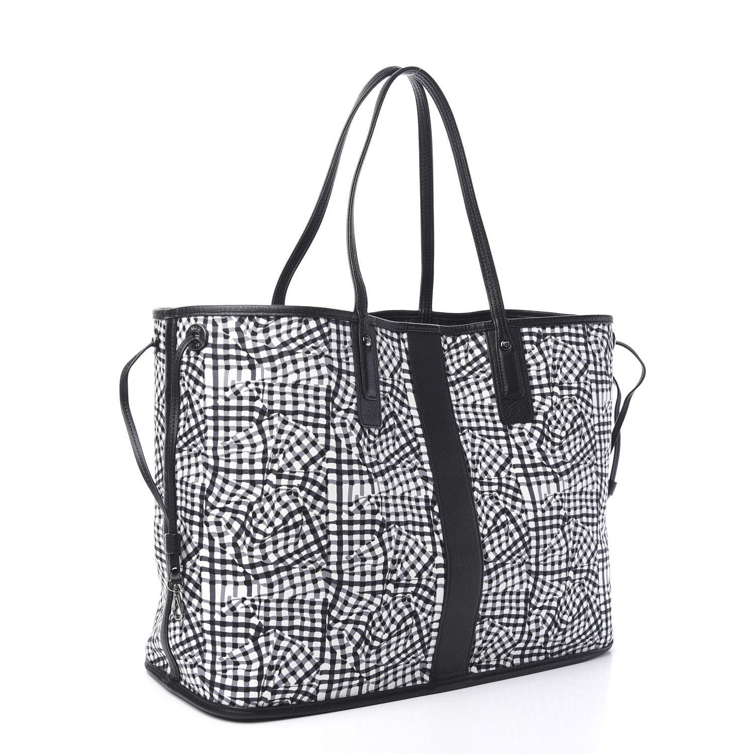 MCM Visetos Large Liz Reversible Shopper Tote Black 5 of 13
