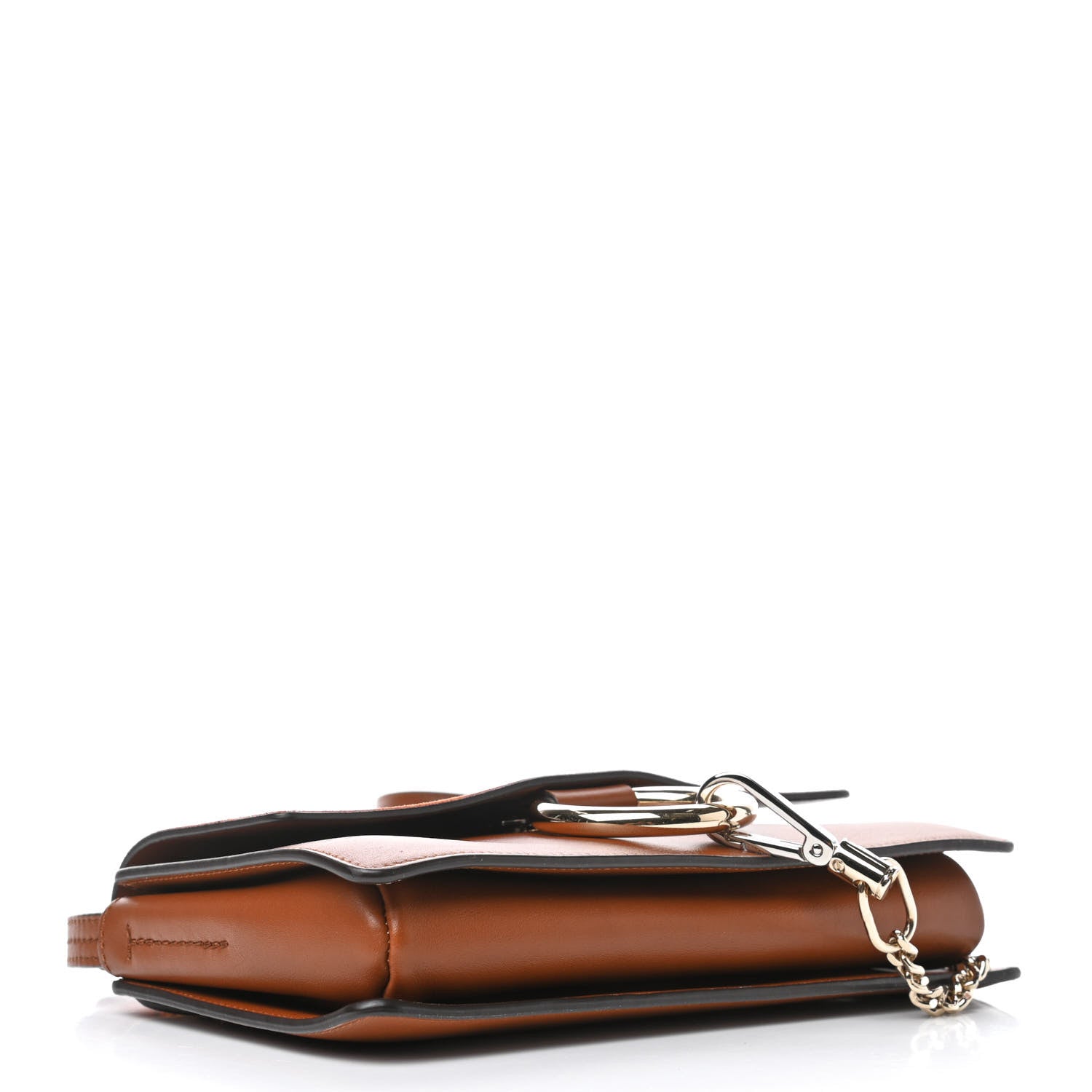 Chloe Suede Calfskin Small Faye Shoulder Bag Tobacco 3 of 5