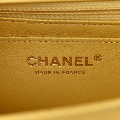 Chanel Lambskin Quilted Tri-color Mini Rectangular Flap Orange Yellow Pink 6 of 14