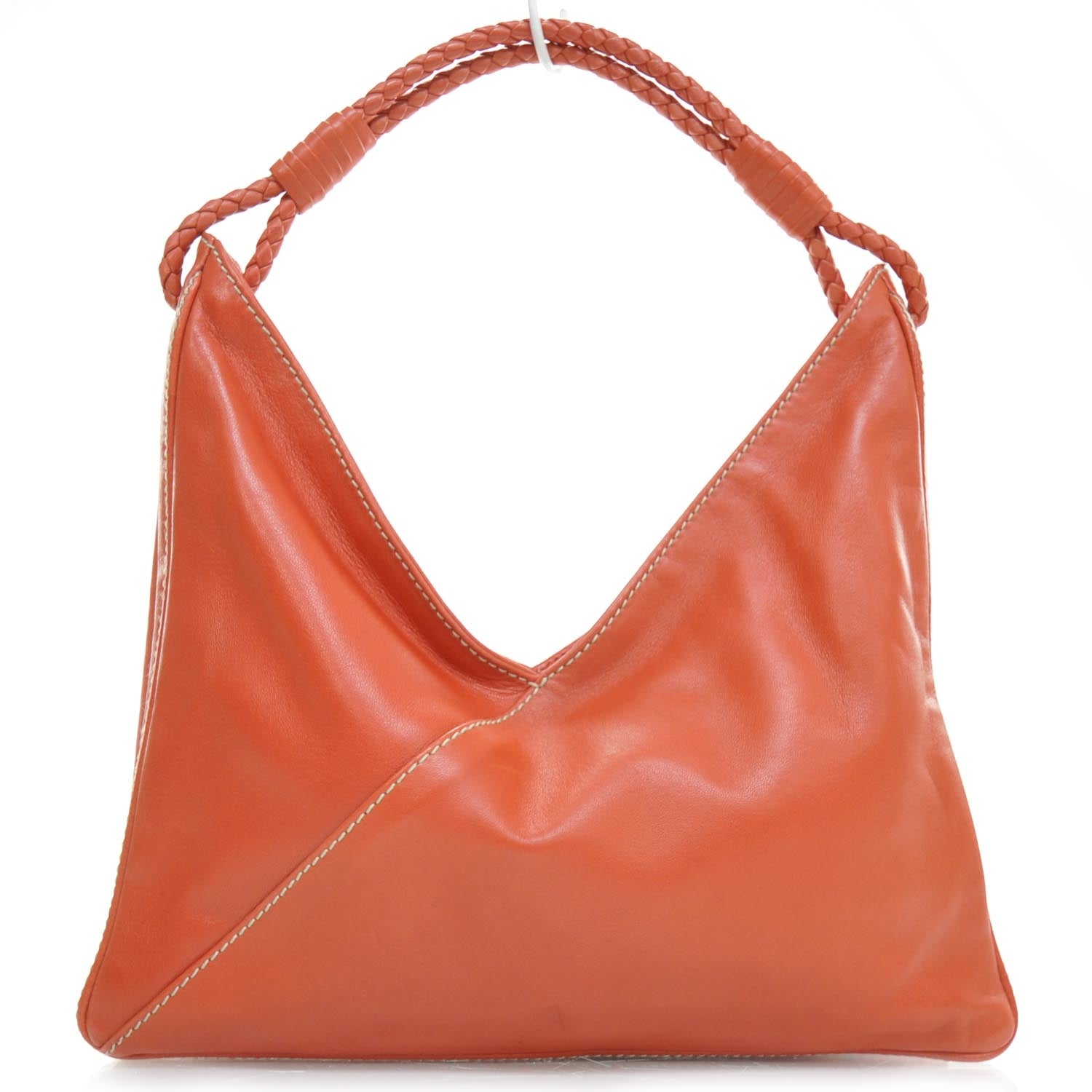 Bottega Veneta Leather Hobo Orange 1 of 11