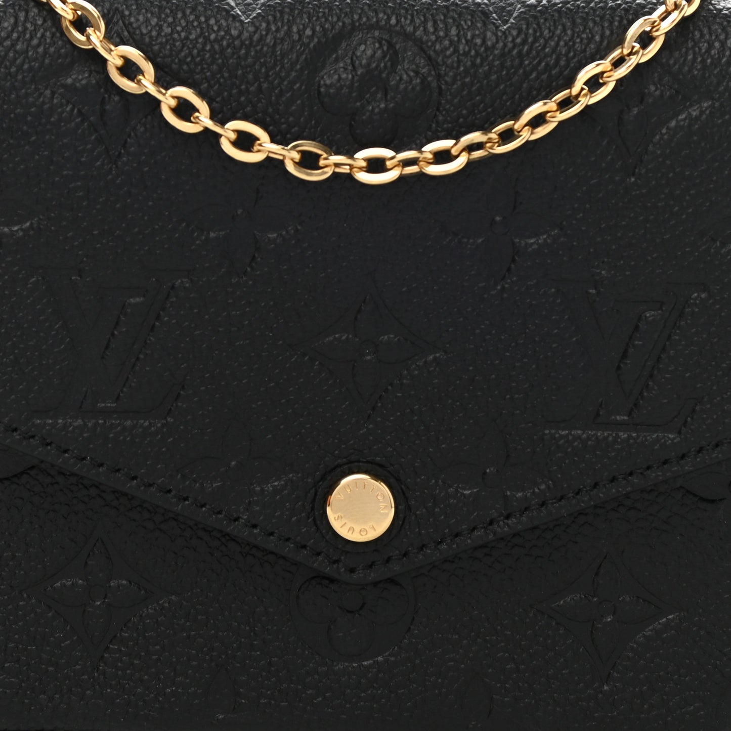 Empreinte Pochette Felicie Chain Wallet Black