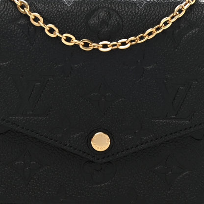 Louis Vuitton Empreinte Pochette Felicie Chain Wallet Black 8 of 11
