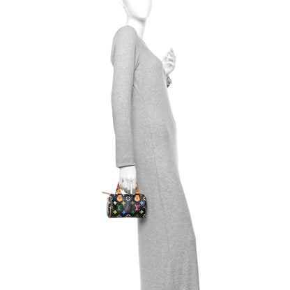 Louis Vuitton Monogram Multicolor Mini Sac HL Speedy Black 2 of 9