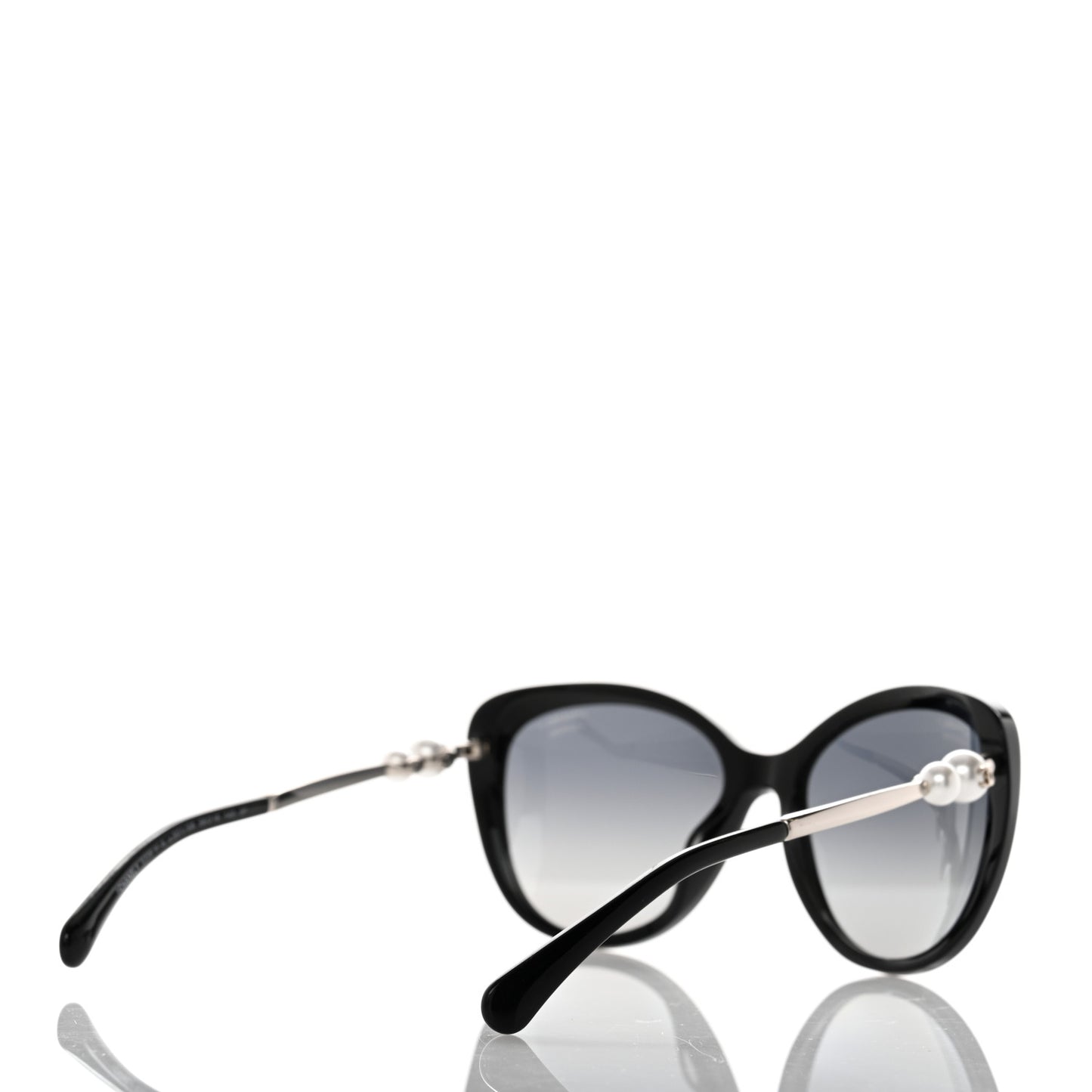 Acetate Pearl Polarized Winter Butterfly Sunglasses 5338-H-A Black
