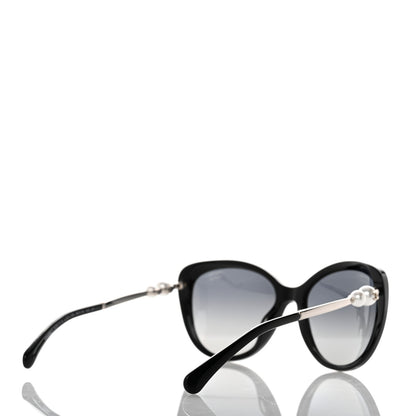 Chanel Acetate Pearl Polarized Winter Butterfly Sunglasses 5338-H-A Black 4 of 8