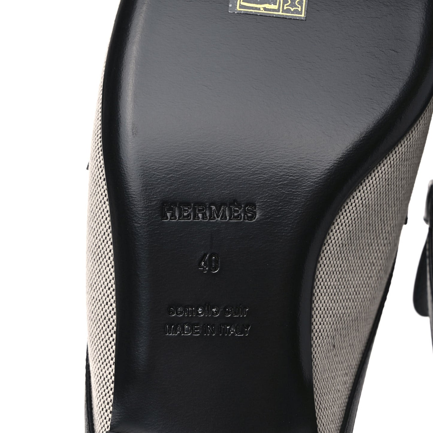Canvas Calfskin Womens Groupie Mules 40 Prunoir Black